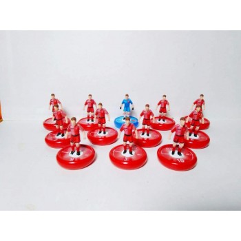 Subbuteo Andrew Table Soccer Denmark 1986  World Cup Team on RSB Professional Bases